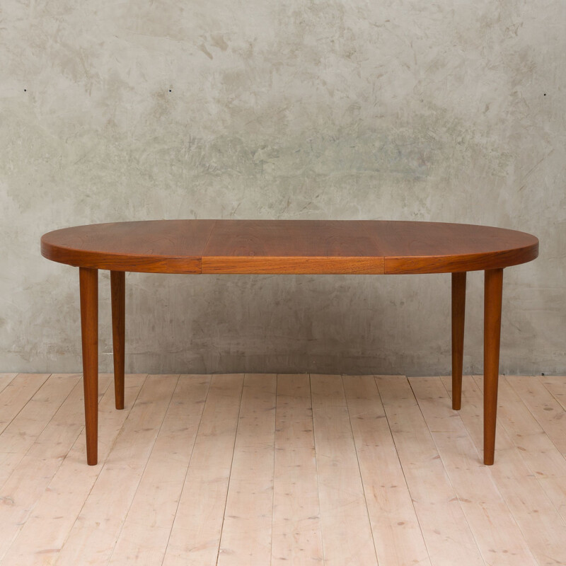 Vintage extensible dining table by Kai Kristiansen,1960