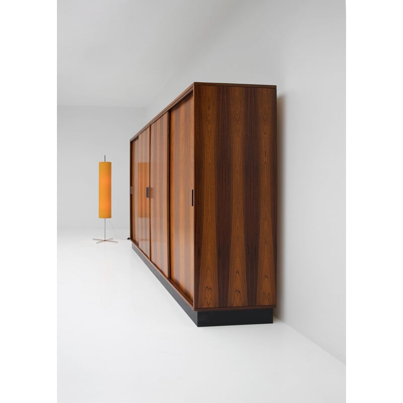 Vintage wardrobe in rosewood by Alfred Hendrickx for Belform 1970