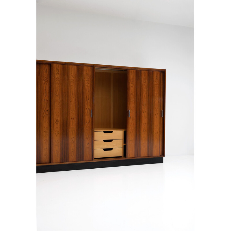 Vintage wardrobe in rosewood by Alfred Hendrickx for Belform 1970