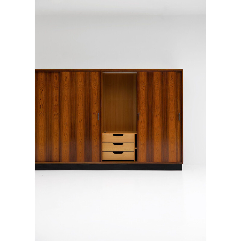 Vintage wardrobe in rosewood by Alfred Hendrickx for Belform 1970