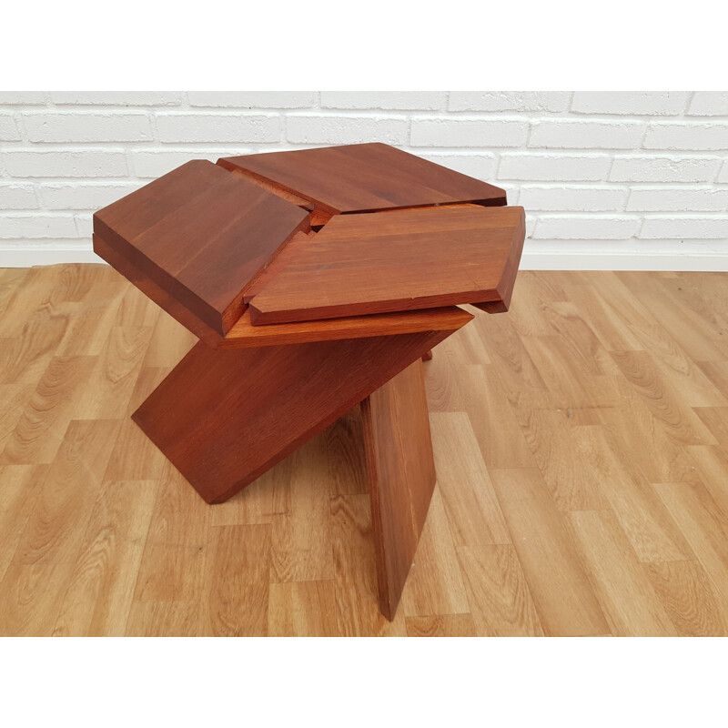 Table d'appoint vintage en teck 1970