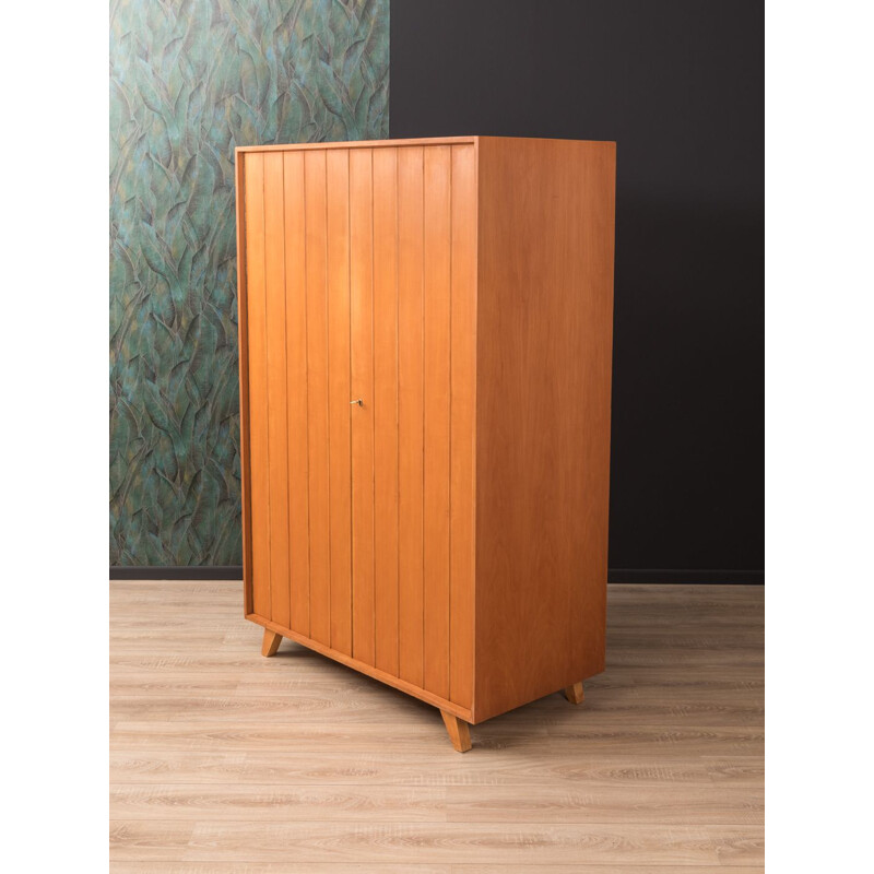 Vintage wardrobe in cherry veneer by Behr Mobel 1950s