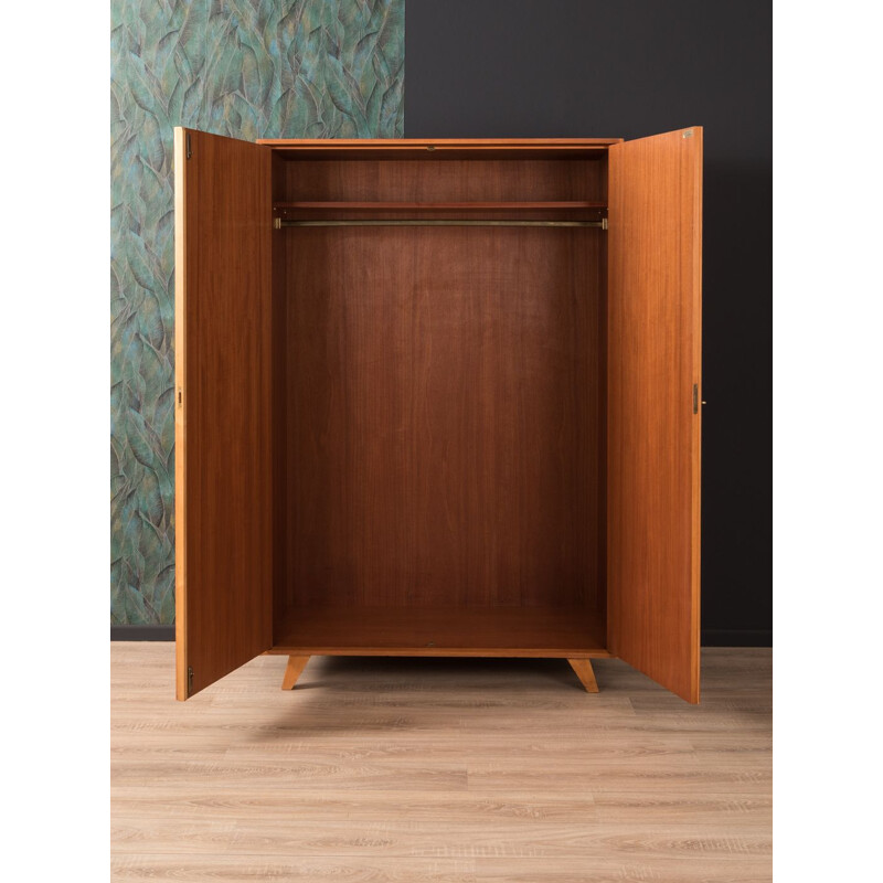 Vintage wardrobe in cherry veneer by Behr Mobel 1950s