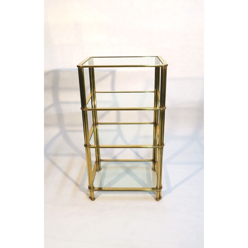 Vintage brass shelf 1970 