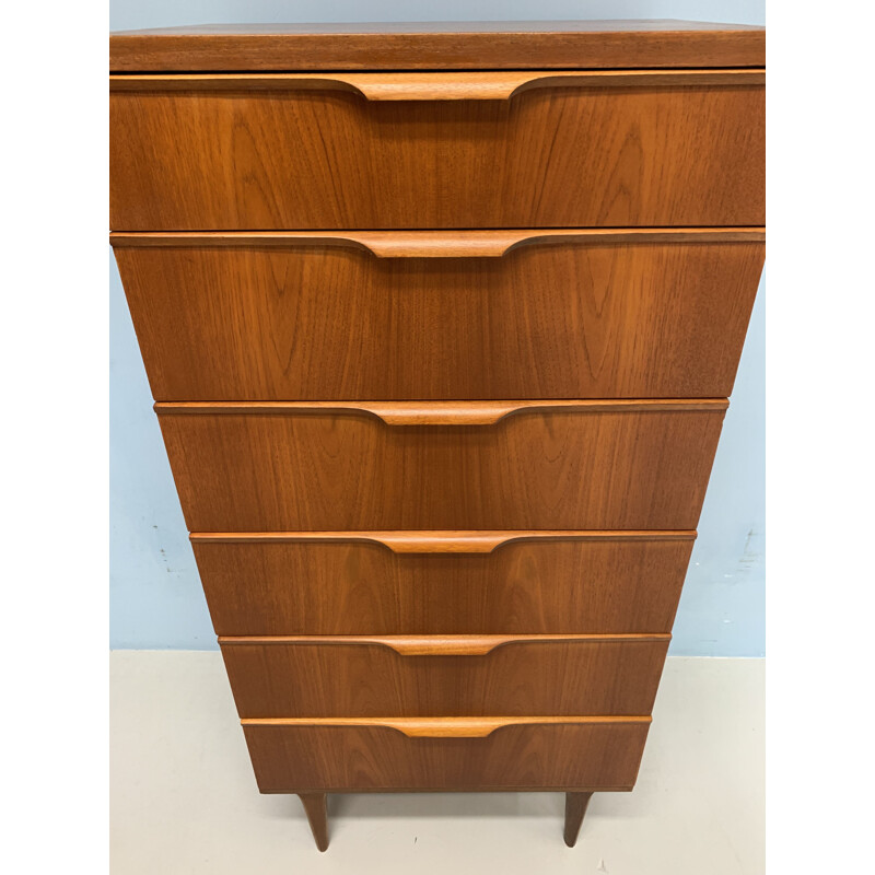 Vintage chest of drawers for Austinsuite London in teakwood 1960