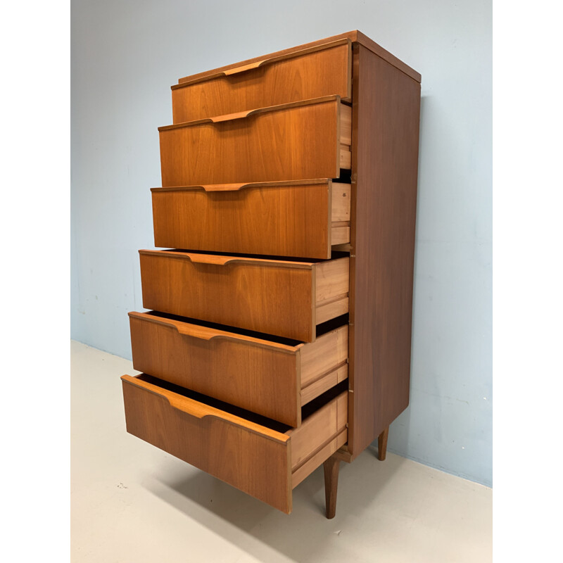 Vintage chest of drawers for Austinsuite London in teakwood 1960