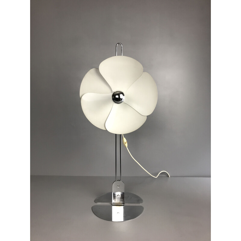 Vintage 2093 lamp in aluminum and metal by Olivier Mourgue for Disderot, 1960