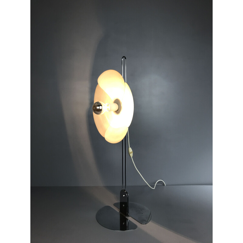Vintage 2093 lamp in aluminum and metal by Olivier Mourgue for Disderot, 1960