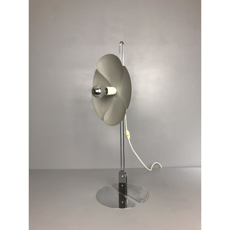 Vintage 2093 lamp in aluminium en metaal van Olivier Mourgue voor Disderot, 1960