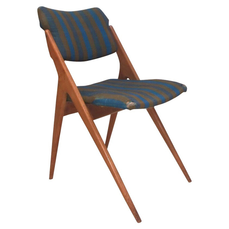 6 dining chairs, Gérard GUERMONPREZ - 1950s 