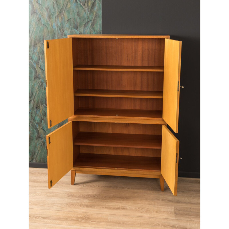 Vintage walnut cupboard by WK Möbel from the 1950s