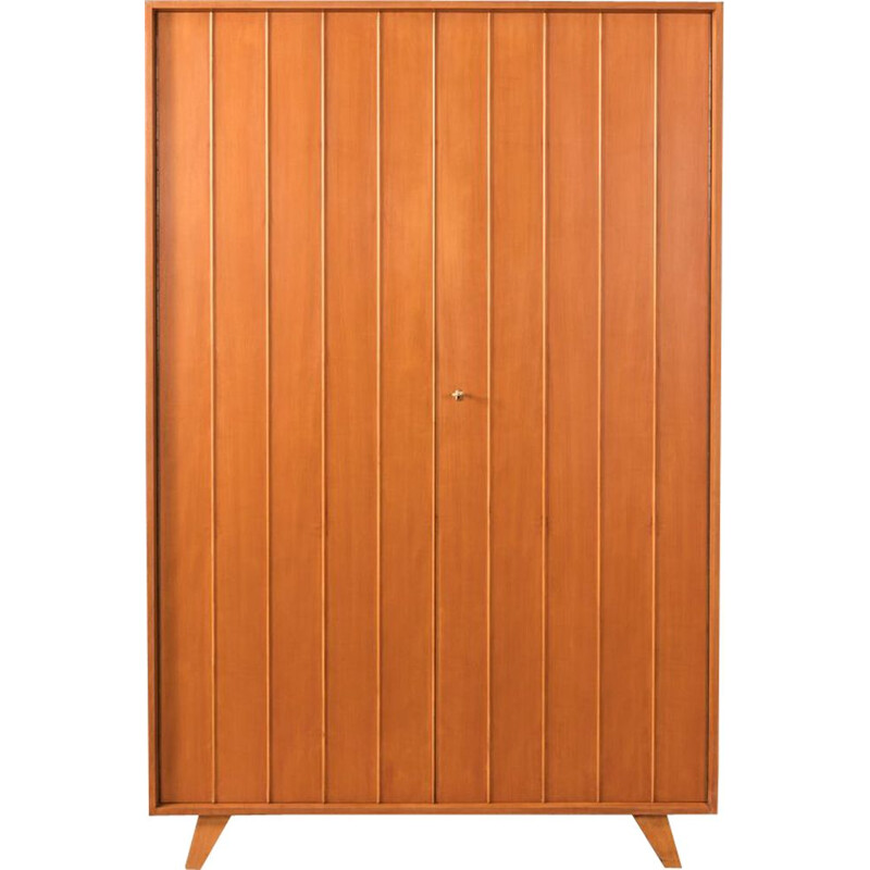 Vintage wardrobe in cherry veneer by Behr Mobel 1950s