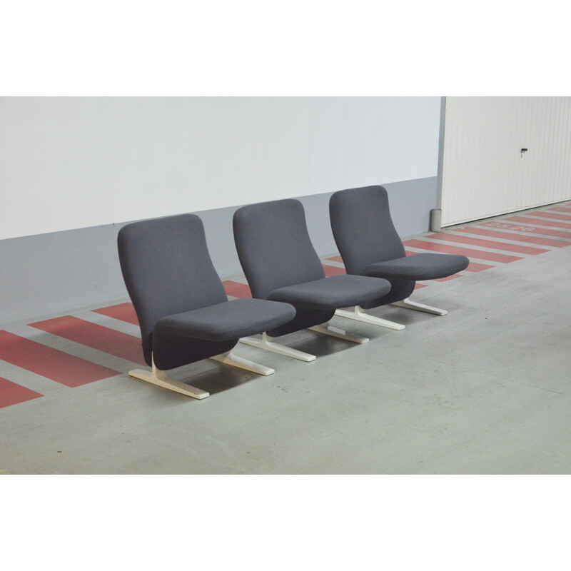 3 fauteuils "Concorde", Pierre PAULIN - années 60