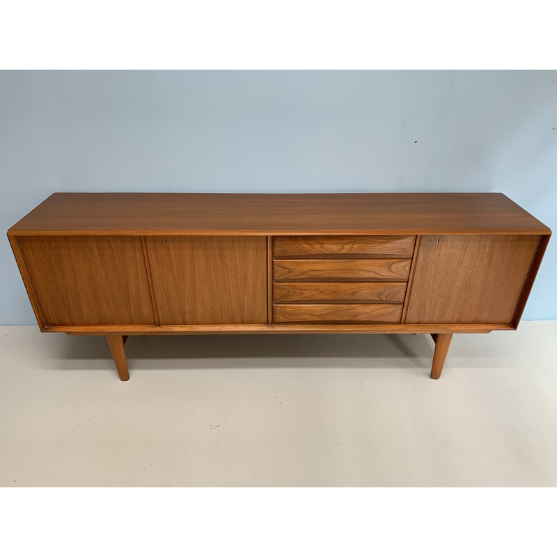 Vintage sideboard in teak by F.Kayser for Bahus Norway 1960s