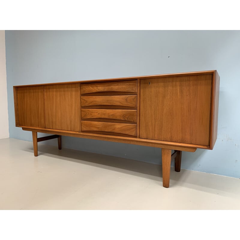 Vintage sideboard in teak by F.Kayser for Bahus Norway 1960s