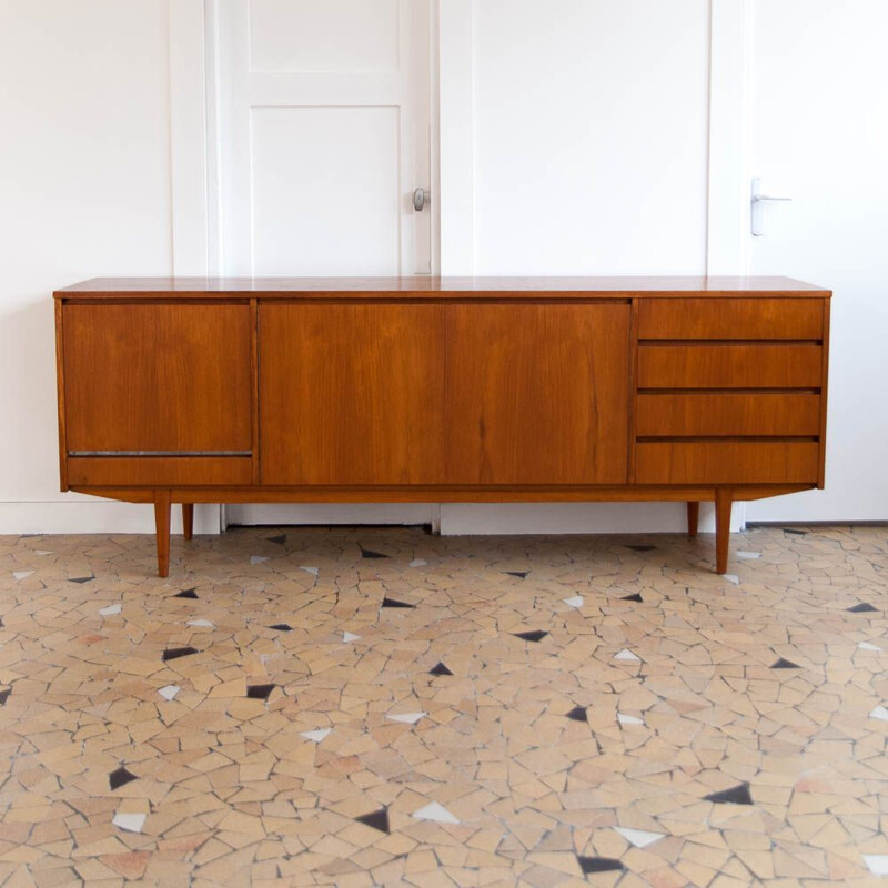 Vintage sideboard in teak Scandinavian 1960s