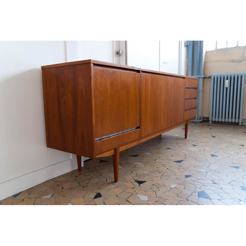 Vintage sideboard in teak Scandinavian 1960s