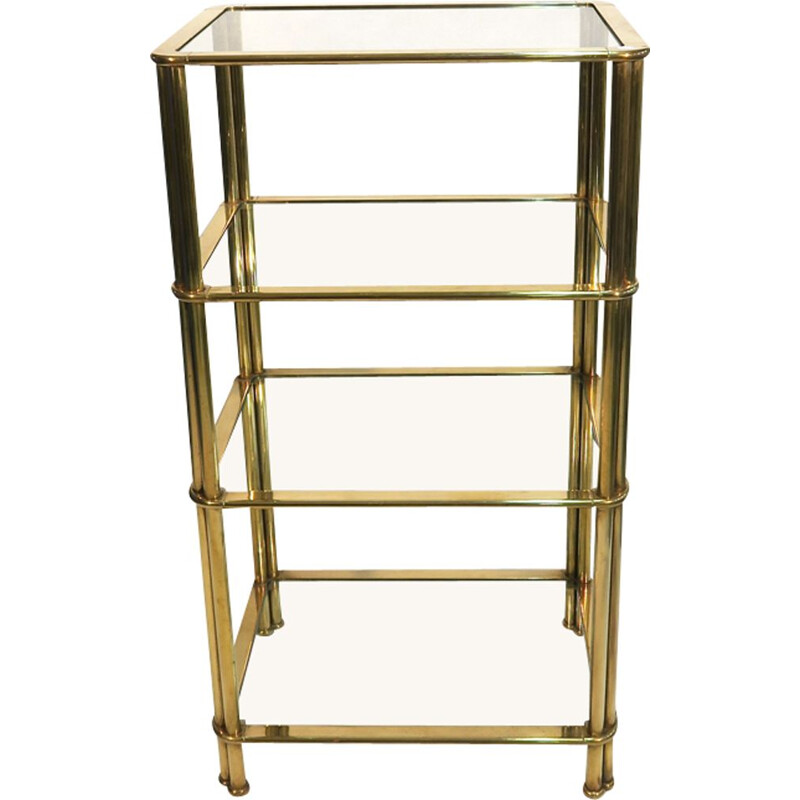 Vintage brass shelf 1970 