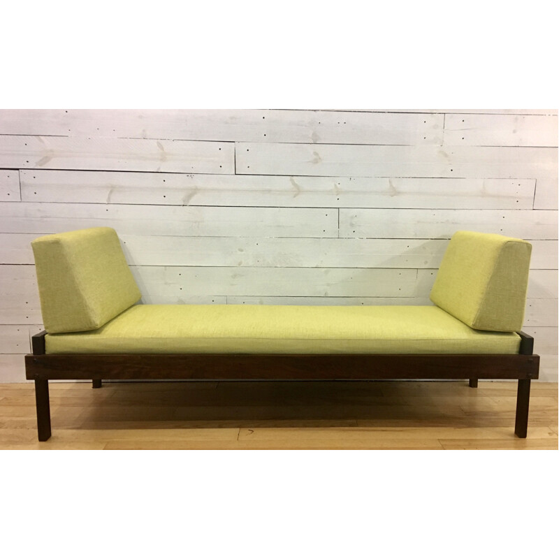 Vintage daybed in Rio rosewood, Brazil 1960