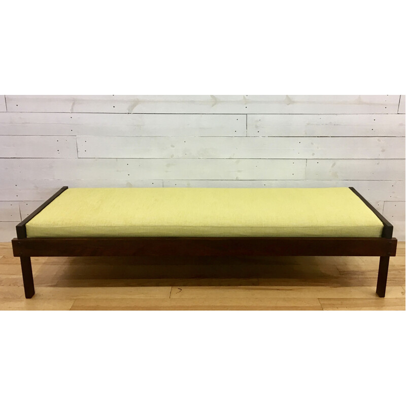 Vintage daybed in Rio rosewood, Brazil 1960