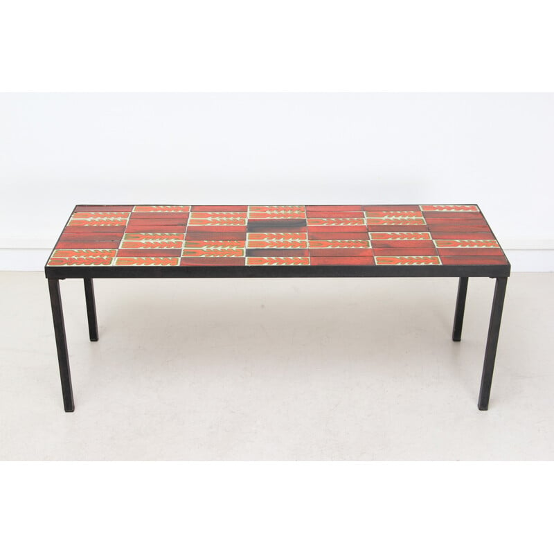 Vallauris ceramic coffee table, Roger CAPRON - 1950s