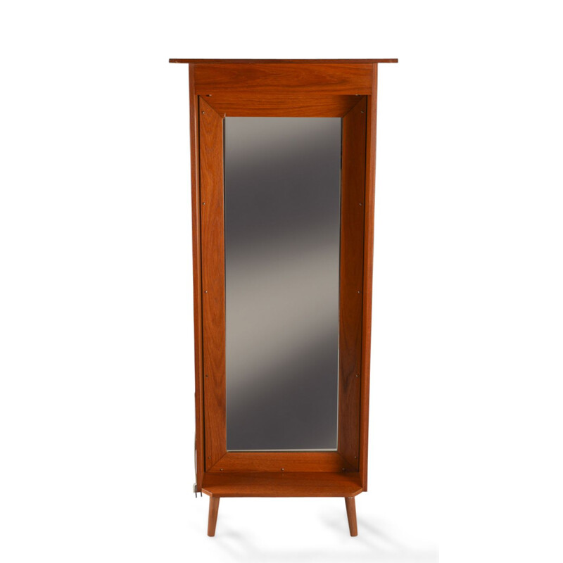 Vintage mirror in teak Scandinavian 1960s