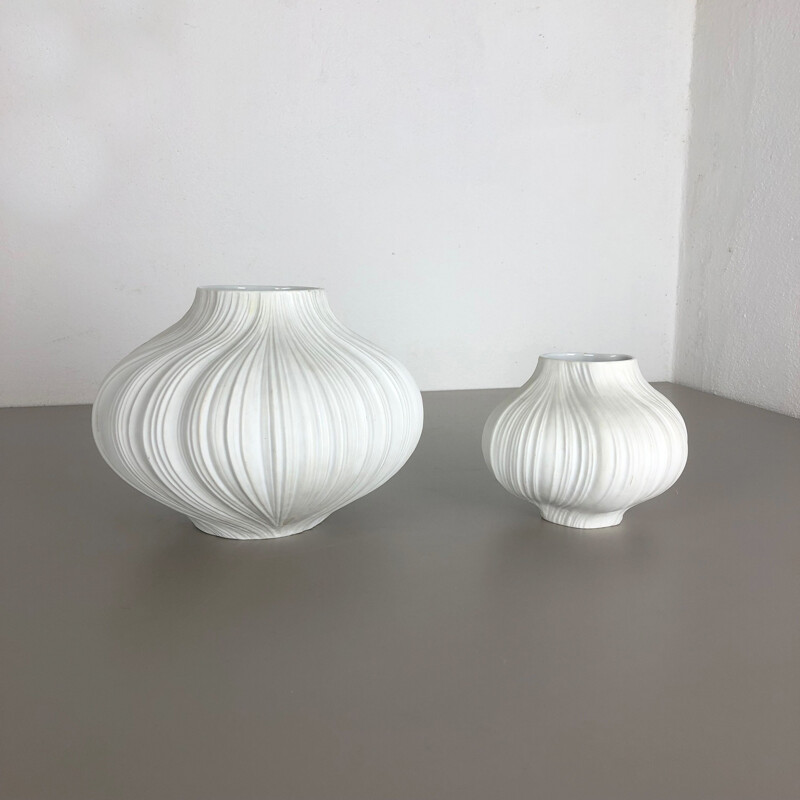 Pair of vintage vases by Martin Freyer for Rosenthal, Germany, 1970