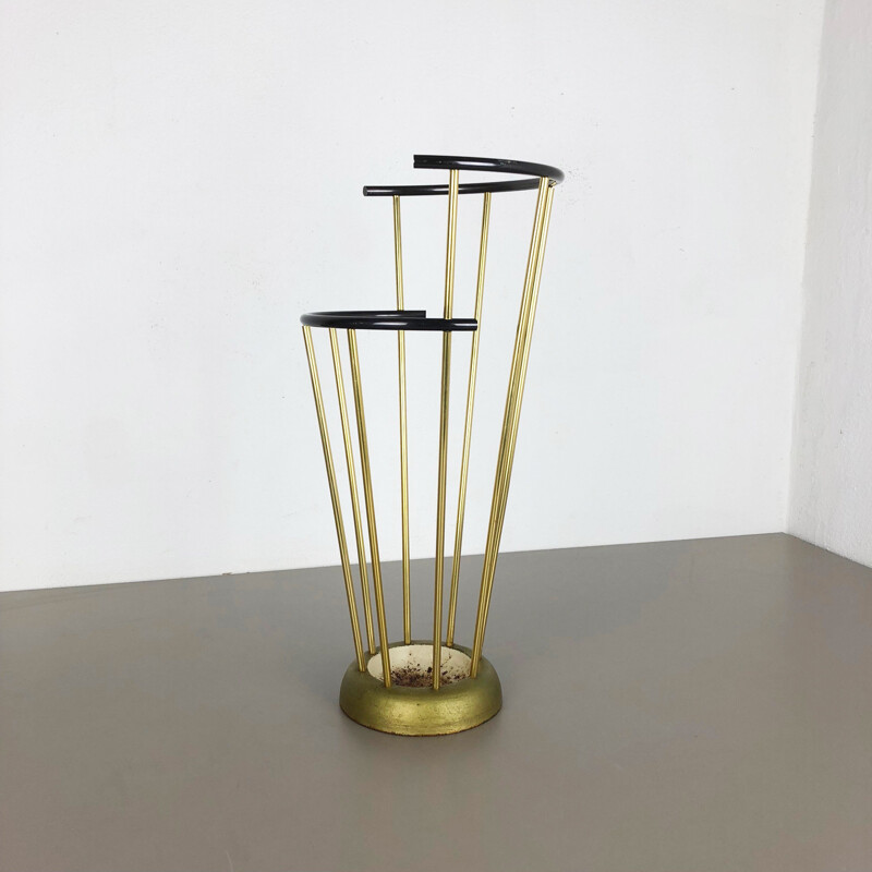 Vintage umbrella stand in Bauhaus style by Géco Metal,German,1950