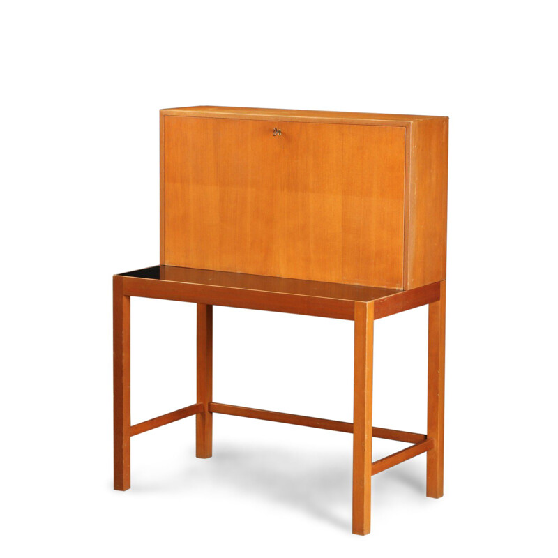 Vintage Scandinavian secretary in pine from the 60s