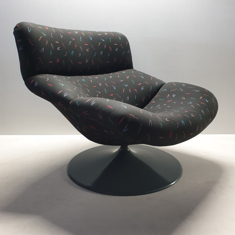 Vintage swivel armchair F518 by Geoffrey Harcourt for Artifort 1979