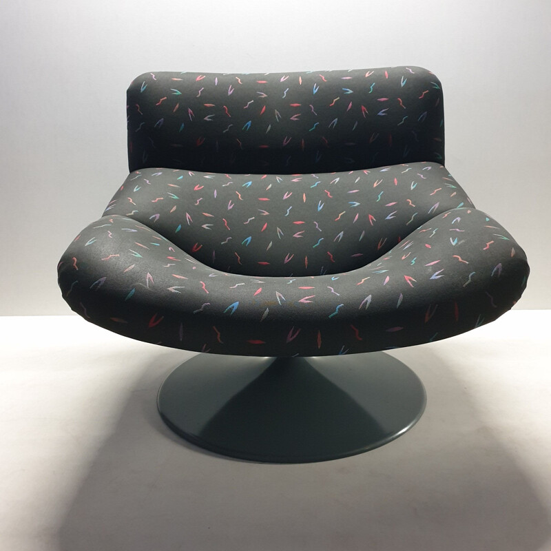 Vintage swivel armchair F518 by Geoffrey Harcourt for Artifort 1979