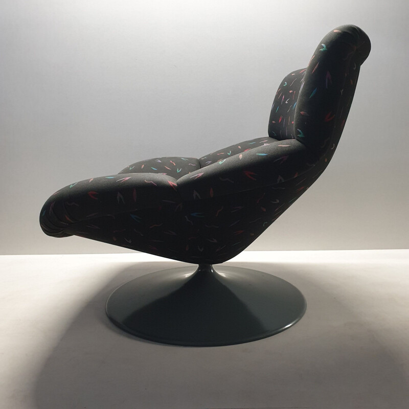 Vintage swivel armchair F518 by Geoffrey Harcourt for Artifort 1979