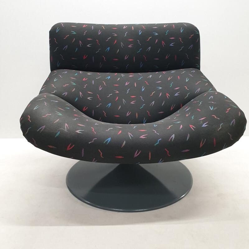 Vintage swivel armchair F518 by Geoffrey Harcourt for Artifort 1979