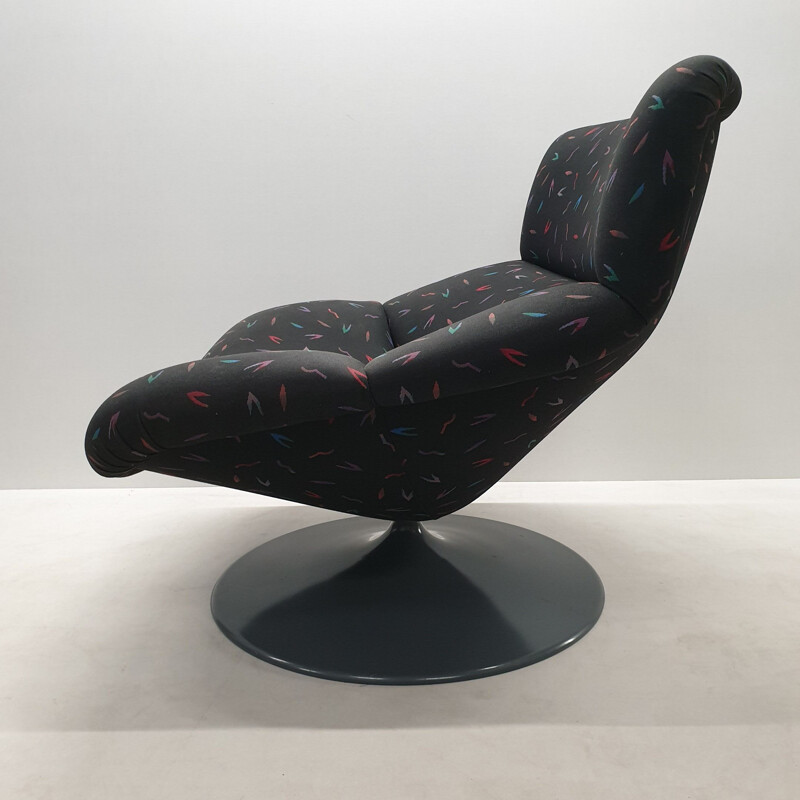 Vintage swivel armchair F518 by Geoffrey Harcourt for Artifort 1979