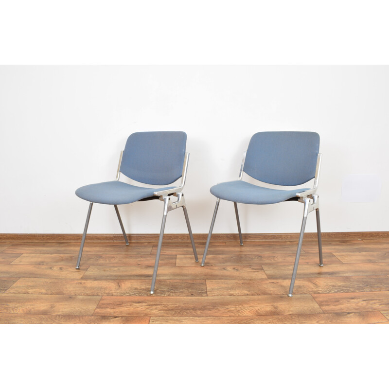 Vintage set of 2 DSC 106 Chairs by Giancarlo Piretti for Castelli 1960s