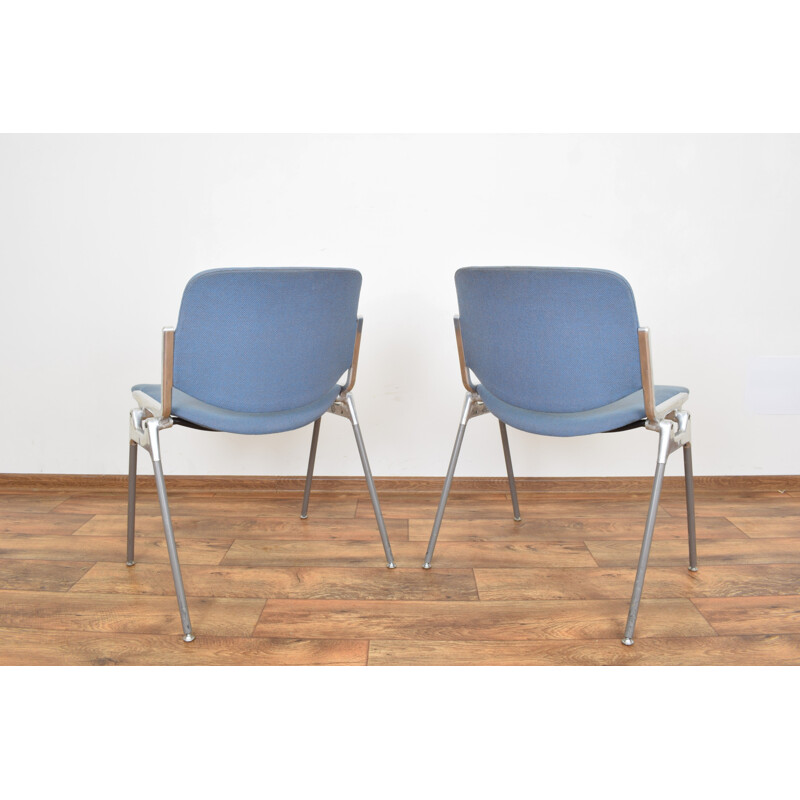 Vintage set of 2 DSC 106 Chairs by Giancarlo Piretti for Castelli 1960s