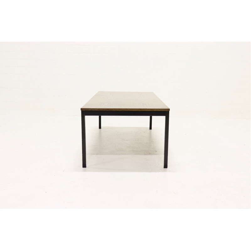 Mesa de centro vintage de madera y metal negro t spectrum serie kW de Martin visser, 1960