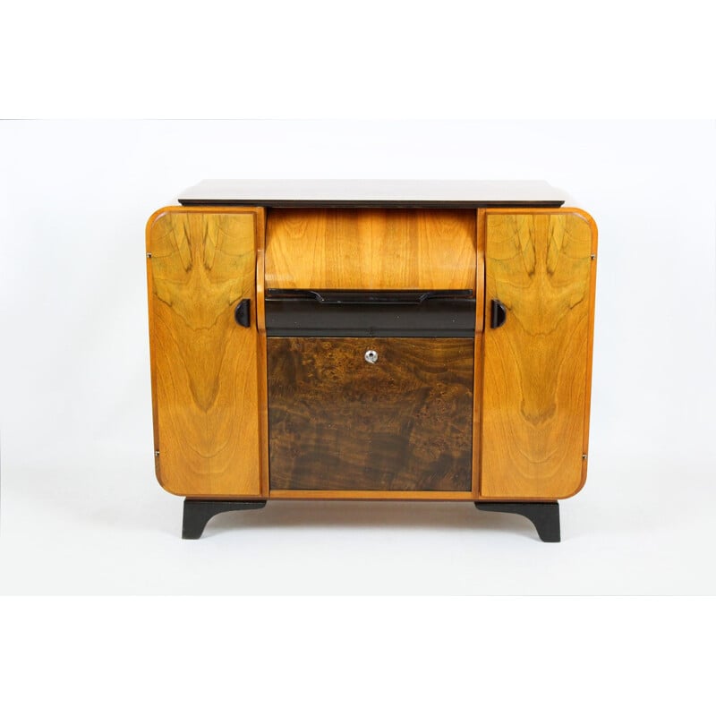 Vintage record player cabinet from Supraphon 1958