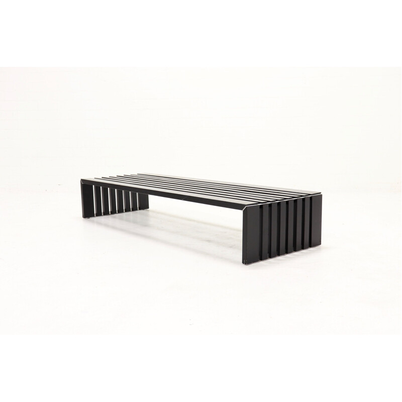 Vintage slat bench by Walter Antonis for Arspect 1970