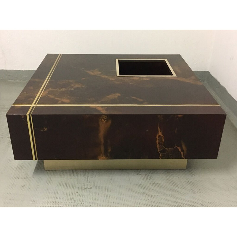 Vintage coffee table by Guy Lefevre for Roche Bobois France 1970s