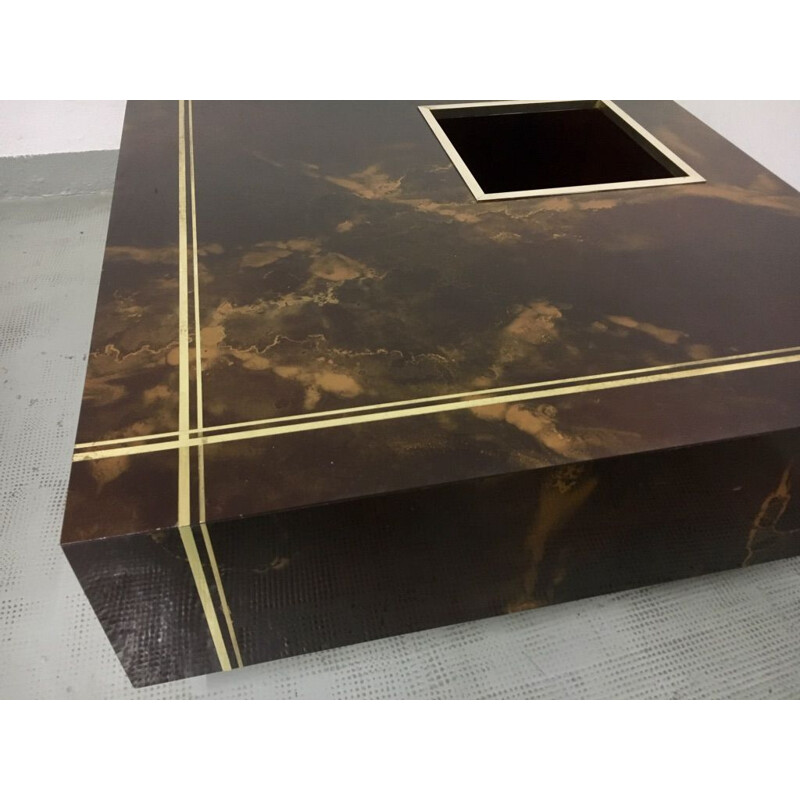 Vintage coffee table by Guy Lefevre for Roche Bobois France 1970s