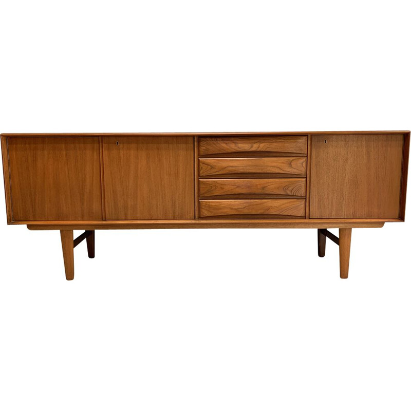 Vintage sideboard in teak by F.Kayser for Bahus Norway 1960s