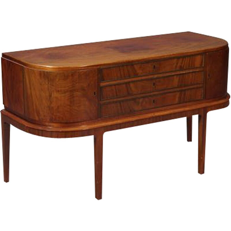 Vintage mahogany rounded sideboard from the 50s