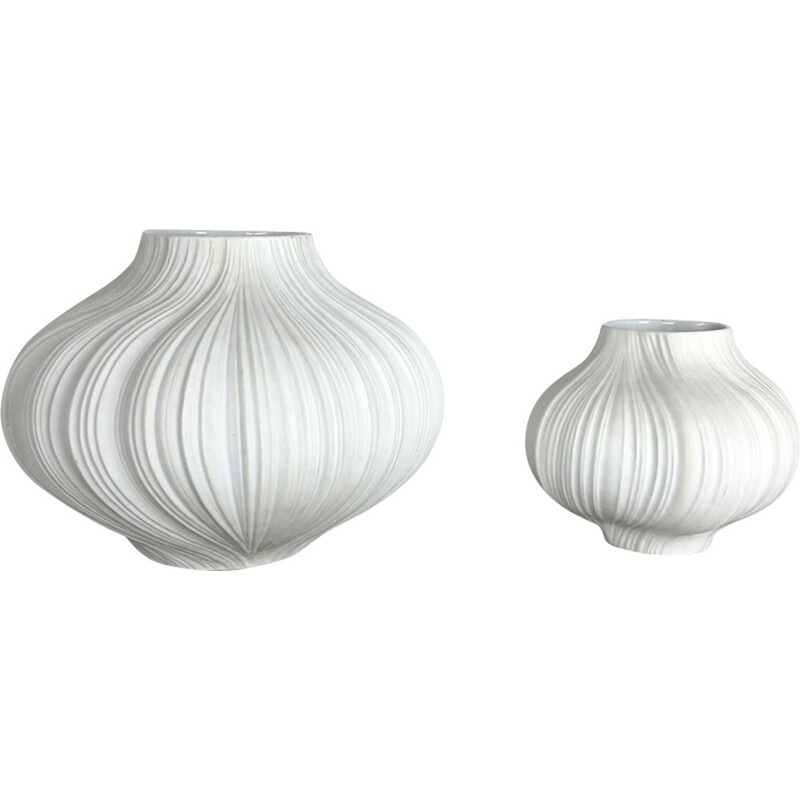 Pair of vintage vases by Martin Freyer for Rosenthal, Germany, 1970