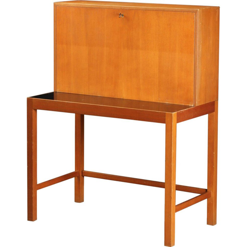 Vintage Scandinavian secretary in pine from the 60s