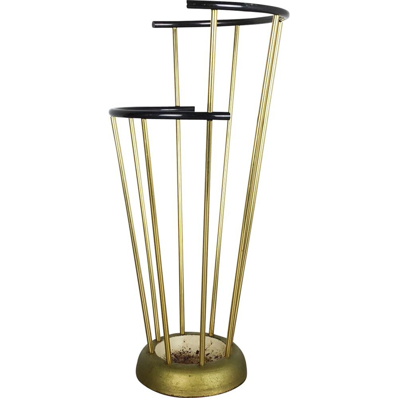 Vintage umbrella stand in Bauhaus style by Géco Metal,German,1950