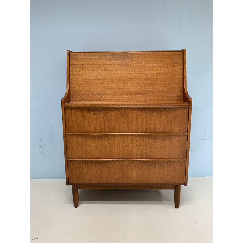 Vintage Danish secretary in teak