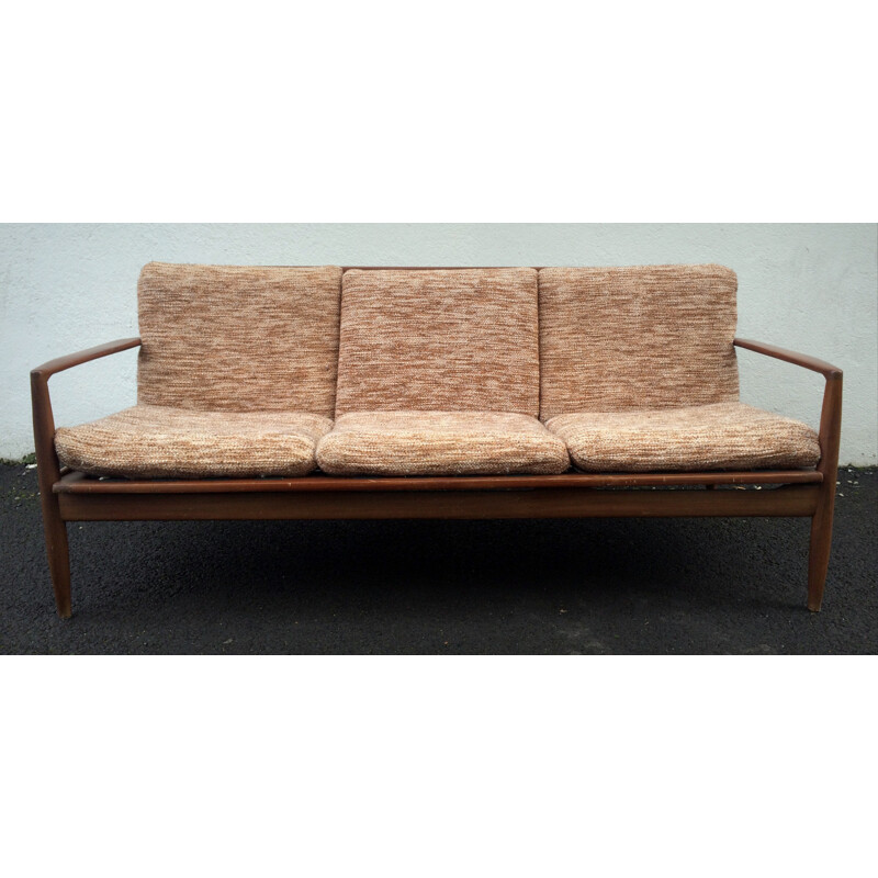 Set of Scandinavian armchairs and bench, Grete JALK - 1950s