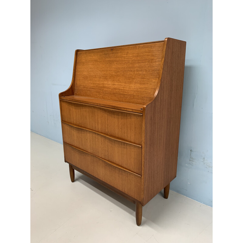 Vintage Danish secretary in teak