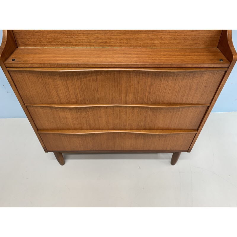 Vintage Danish secretary in teak